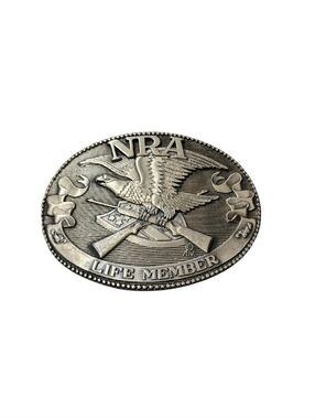 NRA Lifetime Member Vintage Belt Buckle